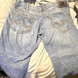 Men’s silver jeans size 40